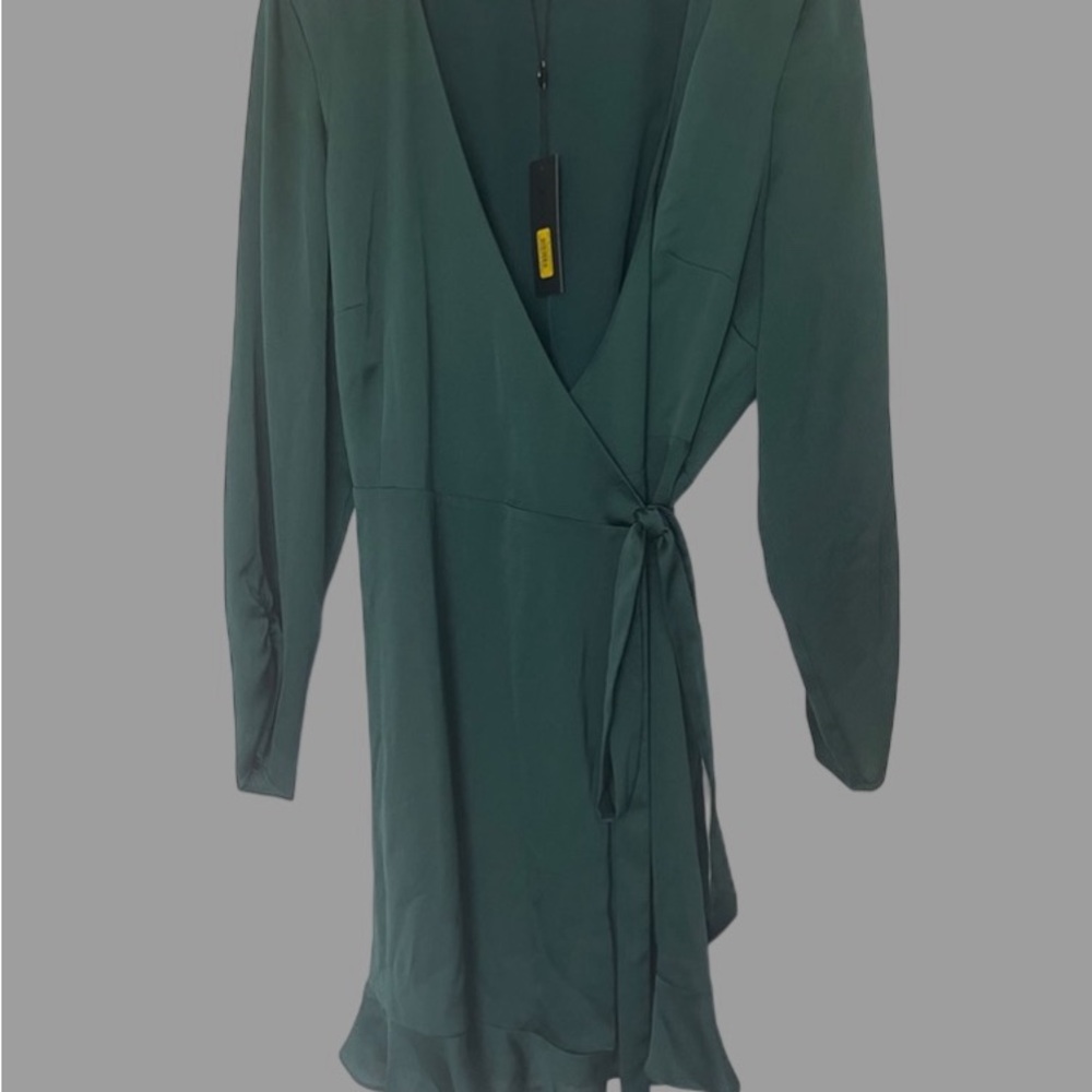 Gianni Bini Green Wrap Dress NWT